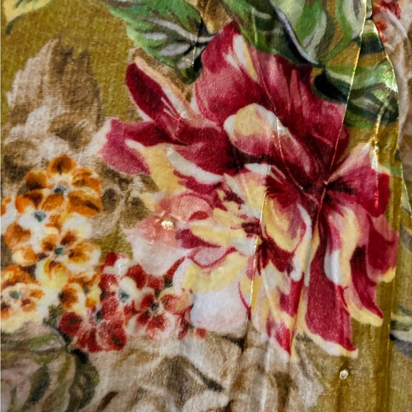 Johnny Was Vintage Rose Golden Velvet Coat - Picture 4 of 6